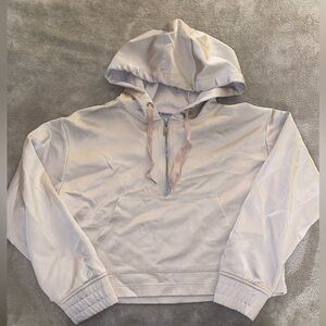 Forever 21 quarter zip light pink